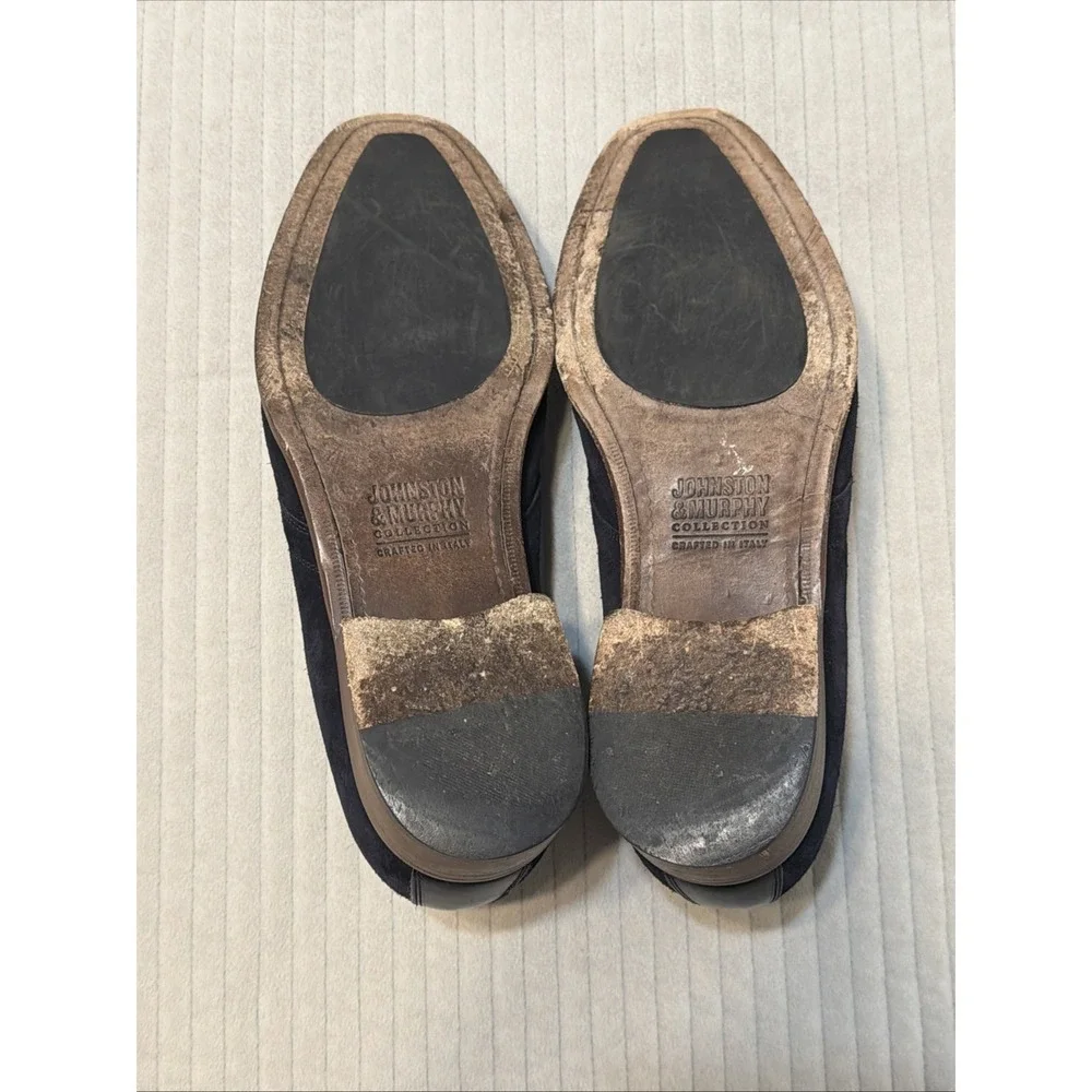 Johnston and Murphy Copeland Chukka blue suede made in italy 11M